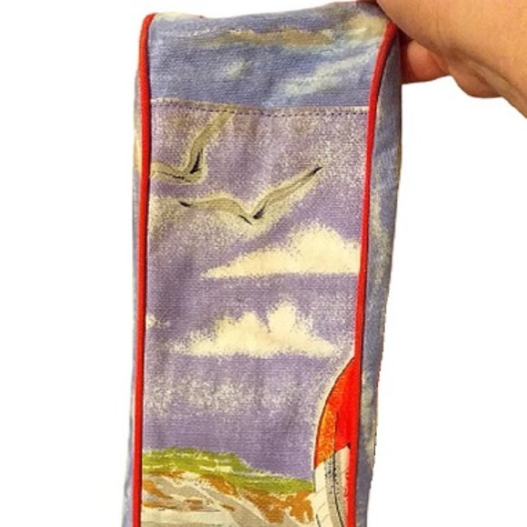 Roomy Nautical Sailing Regatta Canvas Tote - Picture 11 of 14